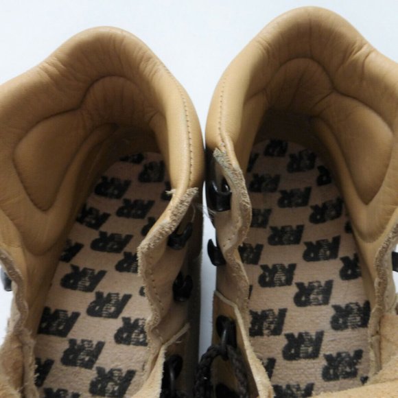 WOMENS 5.5 N Vintage RAICHLE Switzerland Leather Nubuck Hiking Boots Vibram Sole - Picture 8 of 11